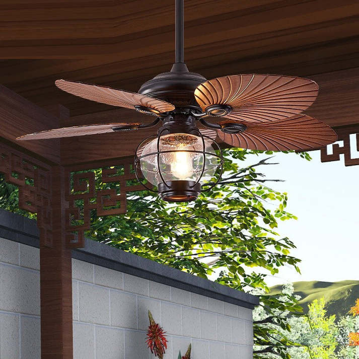 Black Vintage Ceiling Fan Light