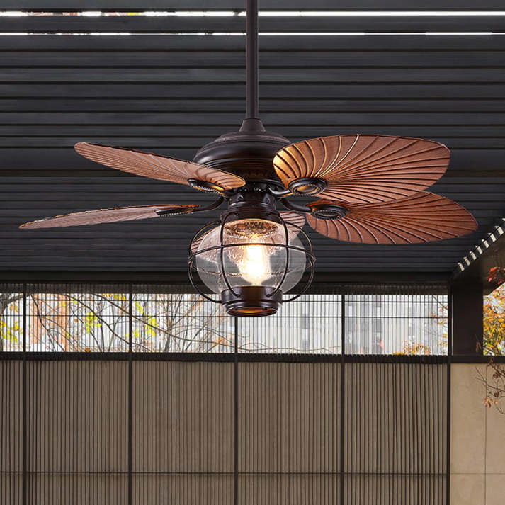 Black Vintage Ceiling Fan Light