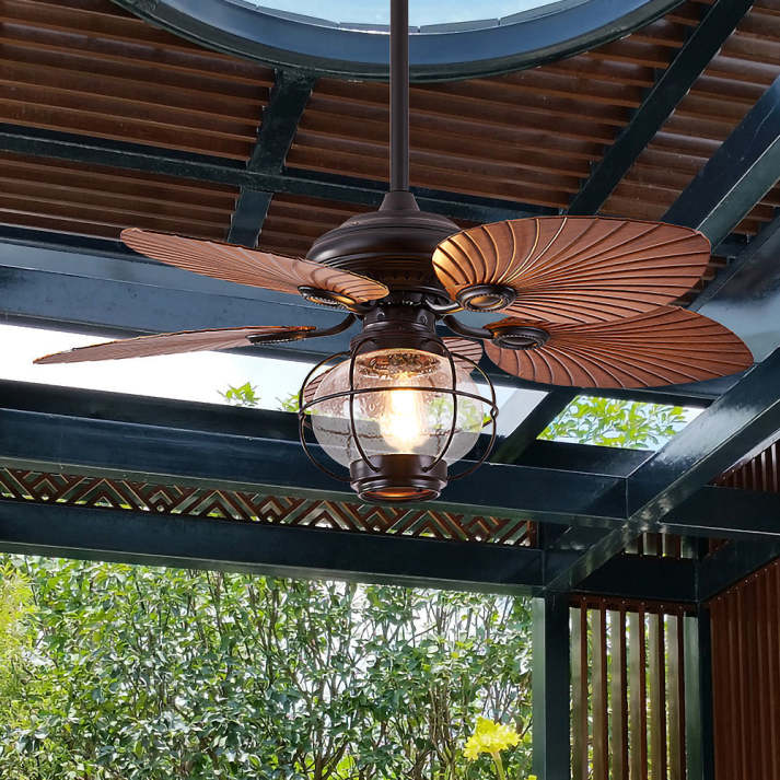 Black Vintage Ceiling Fan Light