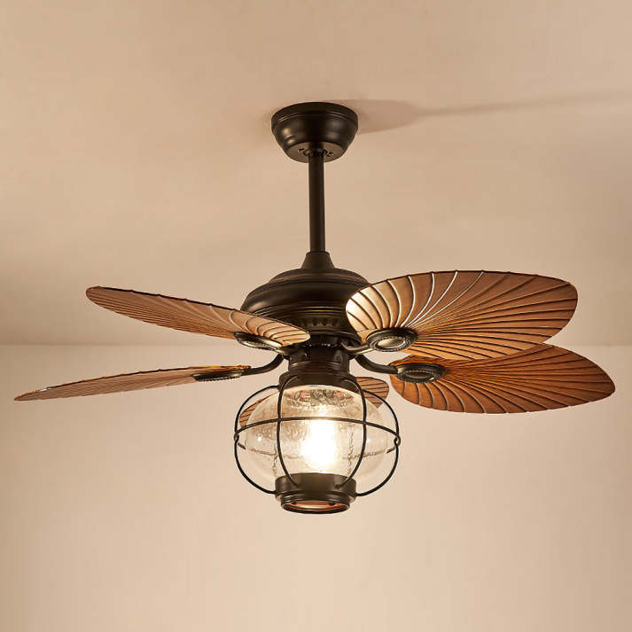 Black Vintage Ceiling Fan Light