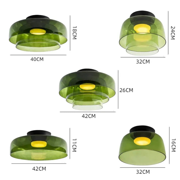 Nordic Designer Medieval Glass Ceiling Lamp