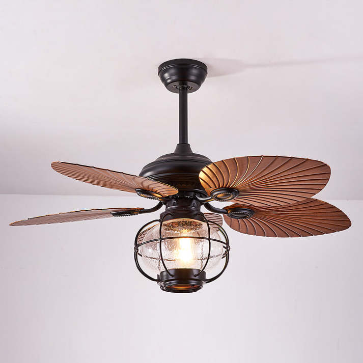 Black Vintage Ceiling Fan Light