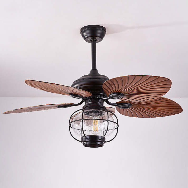 Black Vintage Ceiling Fan Light