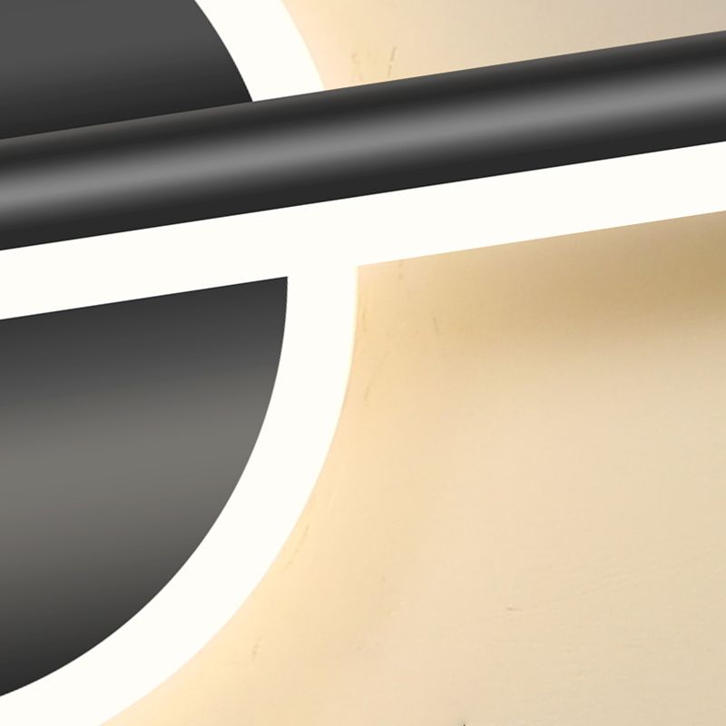 Leigh Modern Round/Square LED Wall Lamp Black/Gold Metal/Silicone Living/Sleeping/Bathroom