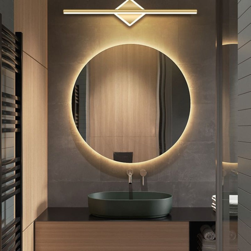 Leigh Modern Round/Square LED Wall Lamp Black/Gold Metal/Silicone Living/Sleeping/Bathroom