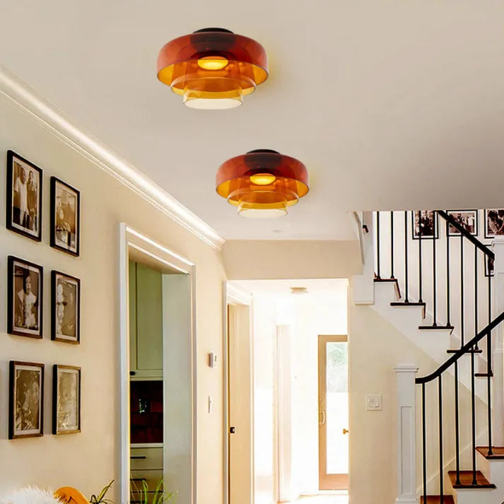 Nordic Designer Medieval Glass Ceiling Lamp