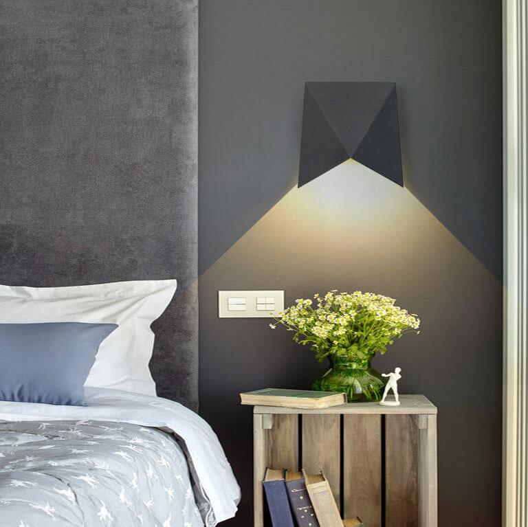 EcoLume - Modern minimalist origami LED wall lamp with 1 light
