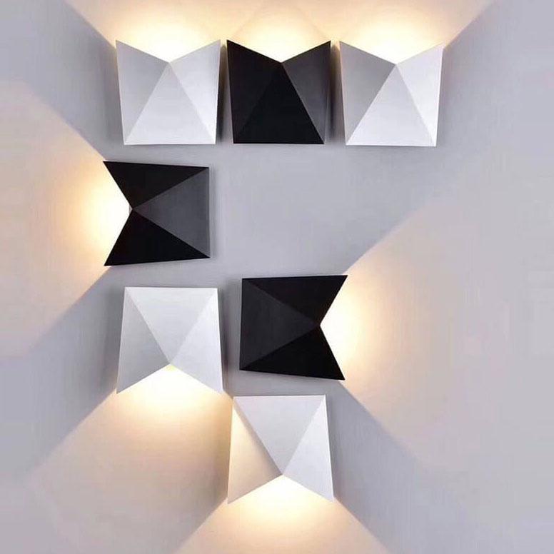 EcoLume - Modern minimalist origami LED wall lamp with 1 light