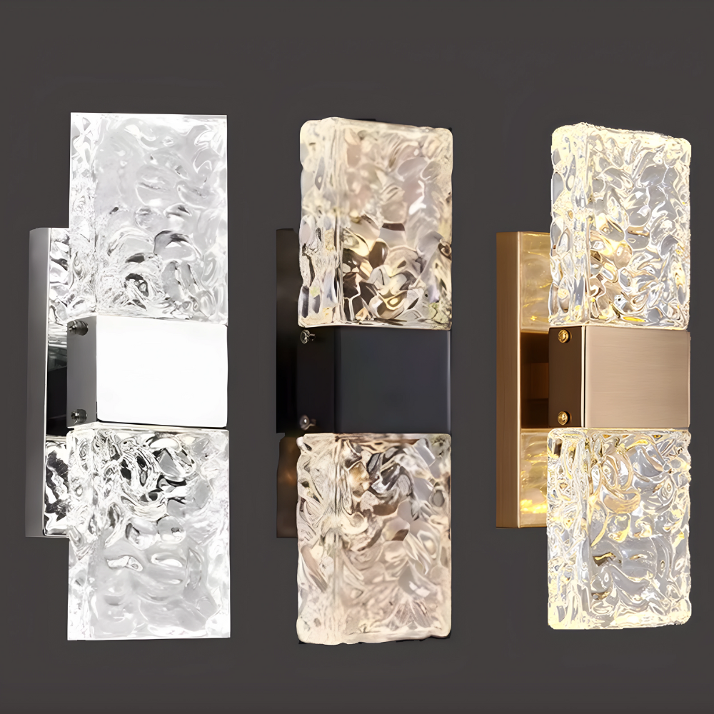 LuxeAura – Crystal LED Wall Light