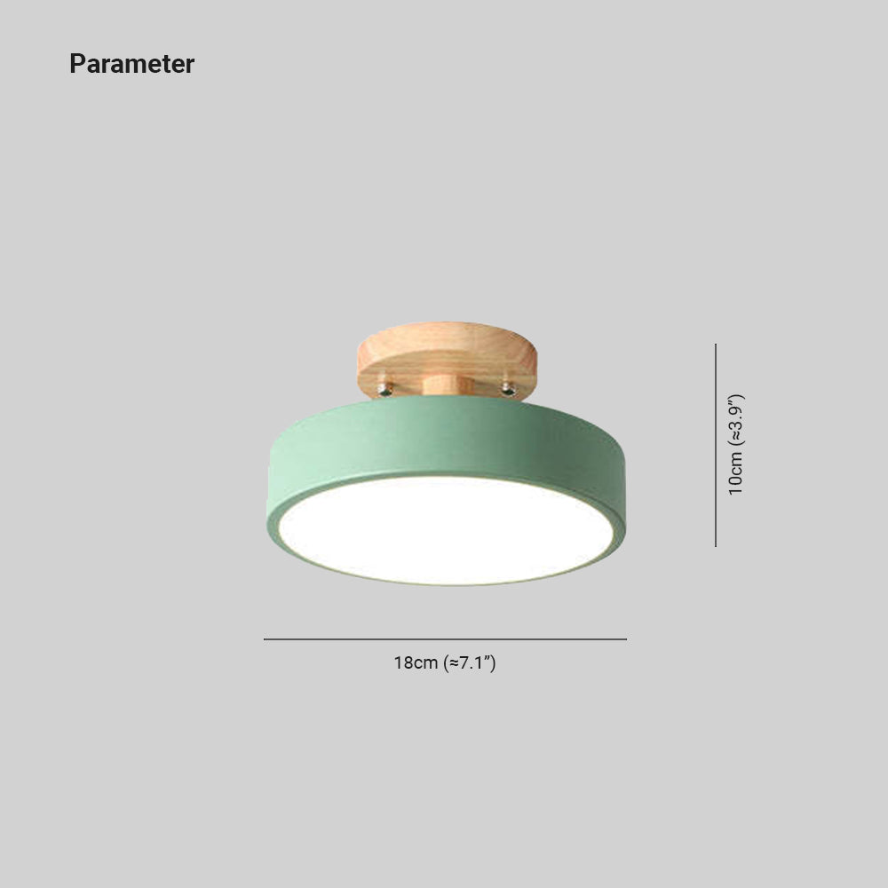 LED Modern Wood Ceiling Light