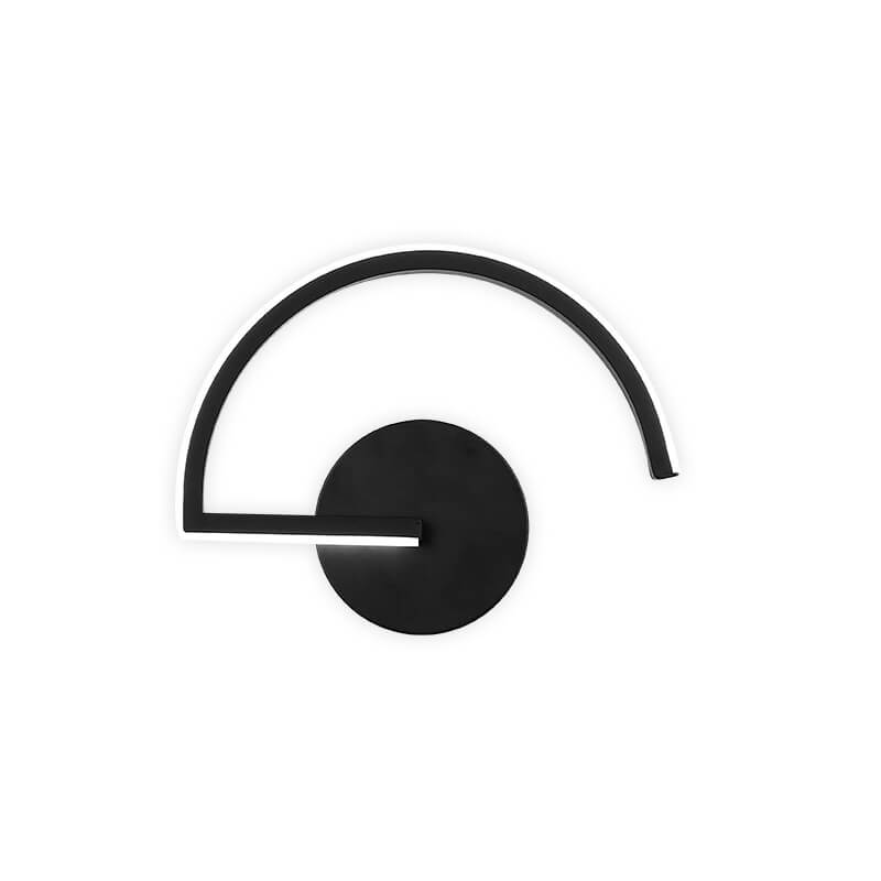 LumiLine - Modern aluminum LED wall lamp with minimalist curves