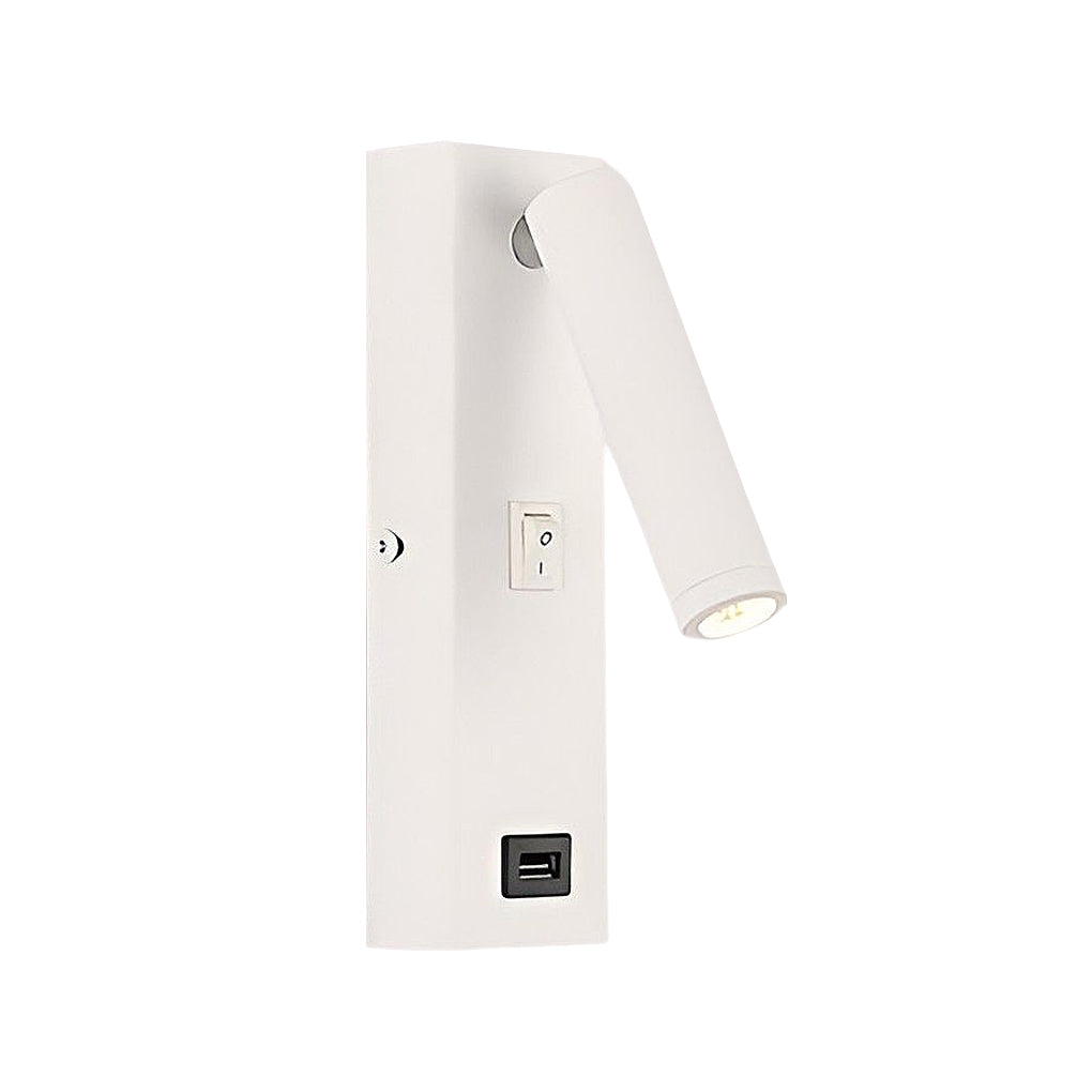 ArtiLight - Rectangular Adjustable LED Modern Wall Lamp with Switch and USB Charging Port