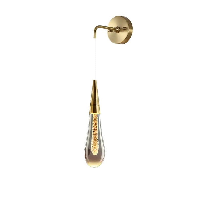 LuxeGlide – Chic Water-Drop LED Wall Lamp