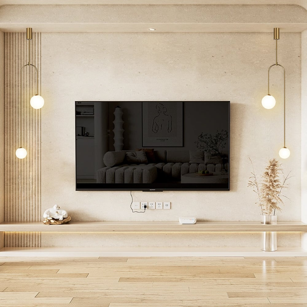 Modern Glass U-Shaped Light for Living Room and Bedroom