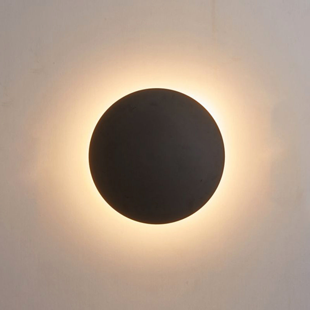 GlowNight – Metal Round Wall Light for Bedroom