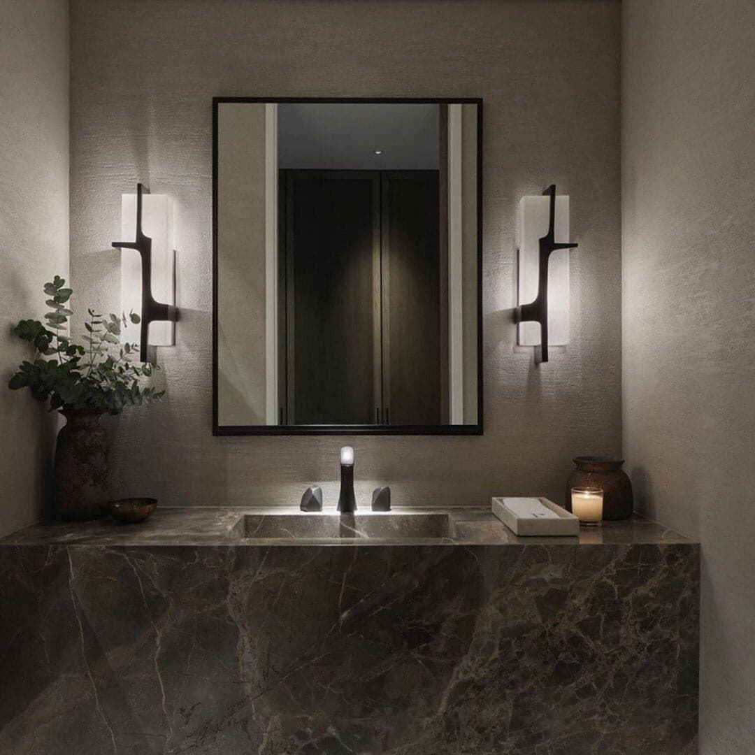 OpalGlow – Marble Art Deco Wall Lamp for a Chic Appeal