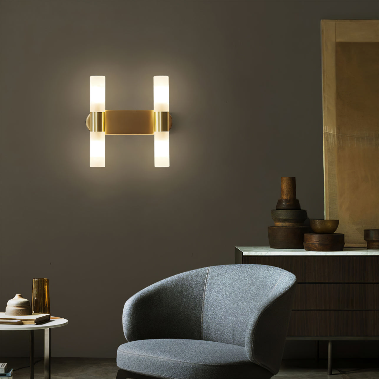 CylindraBeam– Chic Cylindrical Wall Lamp for Timeless Ambience