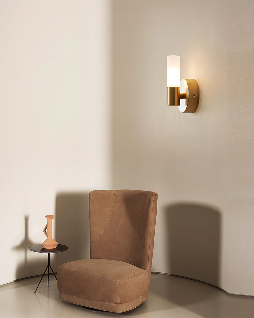 CylindraBeam– Chic Cylindrical Wall Lamp for Timeless Ambience