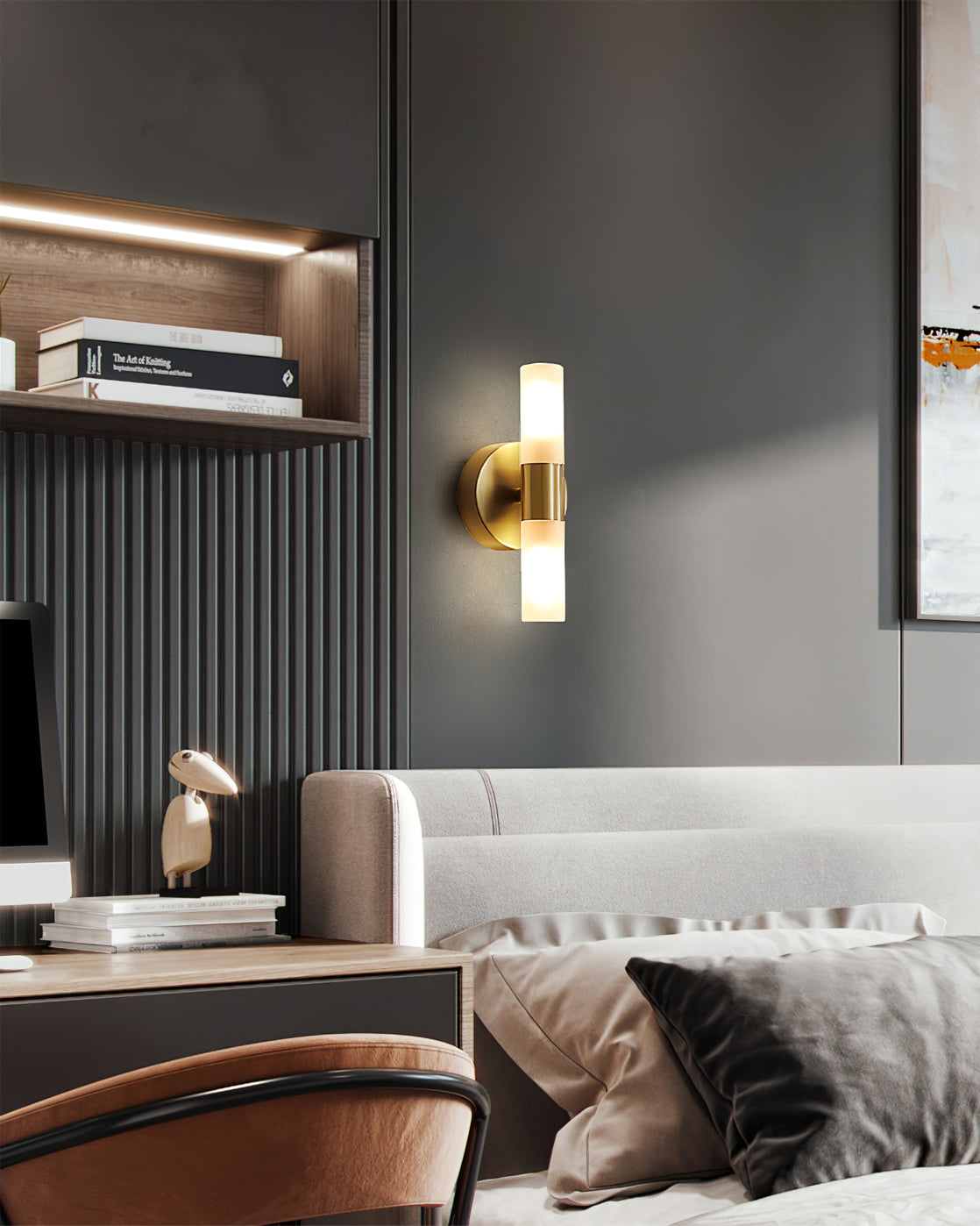 CylindraBeam– Chic Cylindrical Wall Lamp for Timeless Ambience