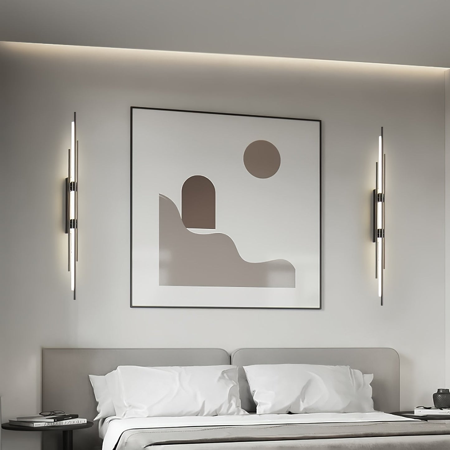 LuxeHalo – Opulent Gold Wall Light for Elegant Spaces