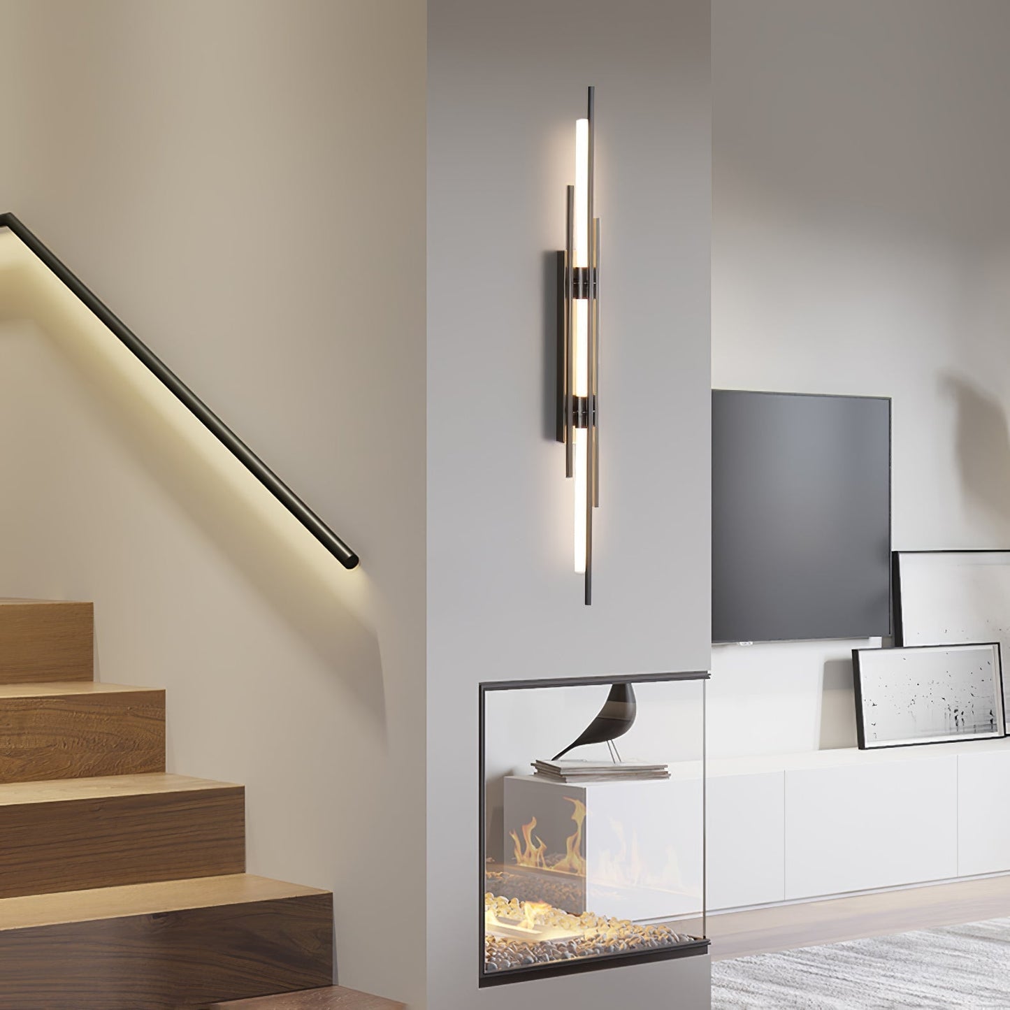 LuxeHalo – Opulent Gold Wall Light for Elegant Spaces
