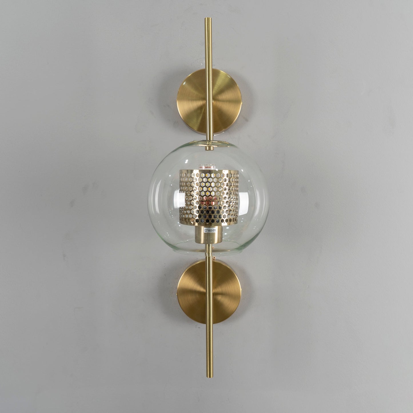 CrystalLuxe – Illuminated Glass Wall Lamp for Stylish Lighting