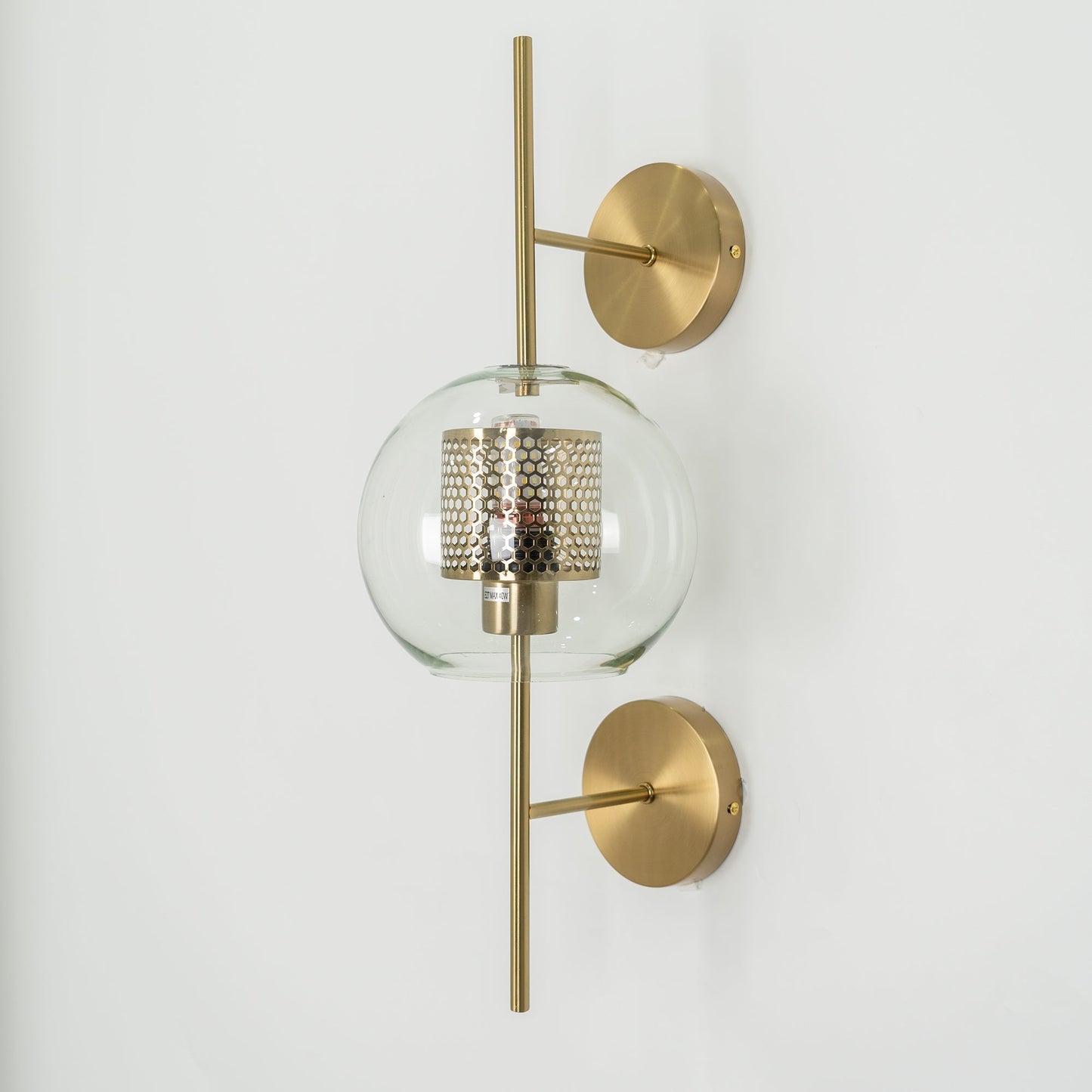 CrystalLuxe – Illuminated Glass Wall Lamp for Stylish Lighting