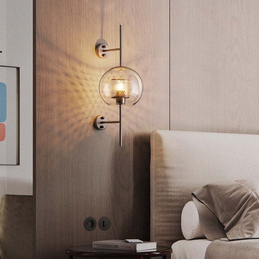 CrystalLuxe – Illuminated Glass Wall Lamp for Stylish Lighting