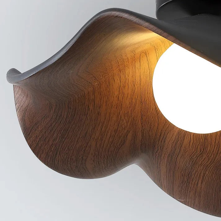 Nordic Wooden Lotus Ceiling Light