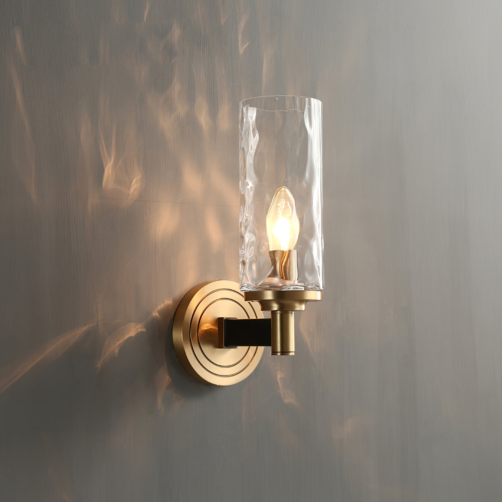 GoldenGleam – Elegant Glass Wall Light for Luxurious Ambience
