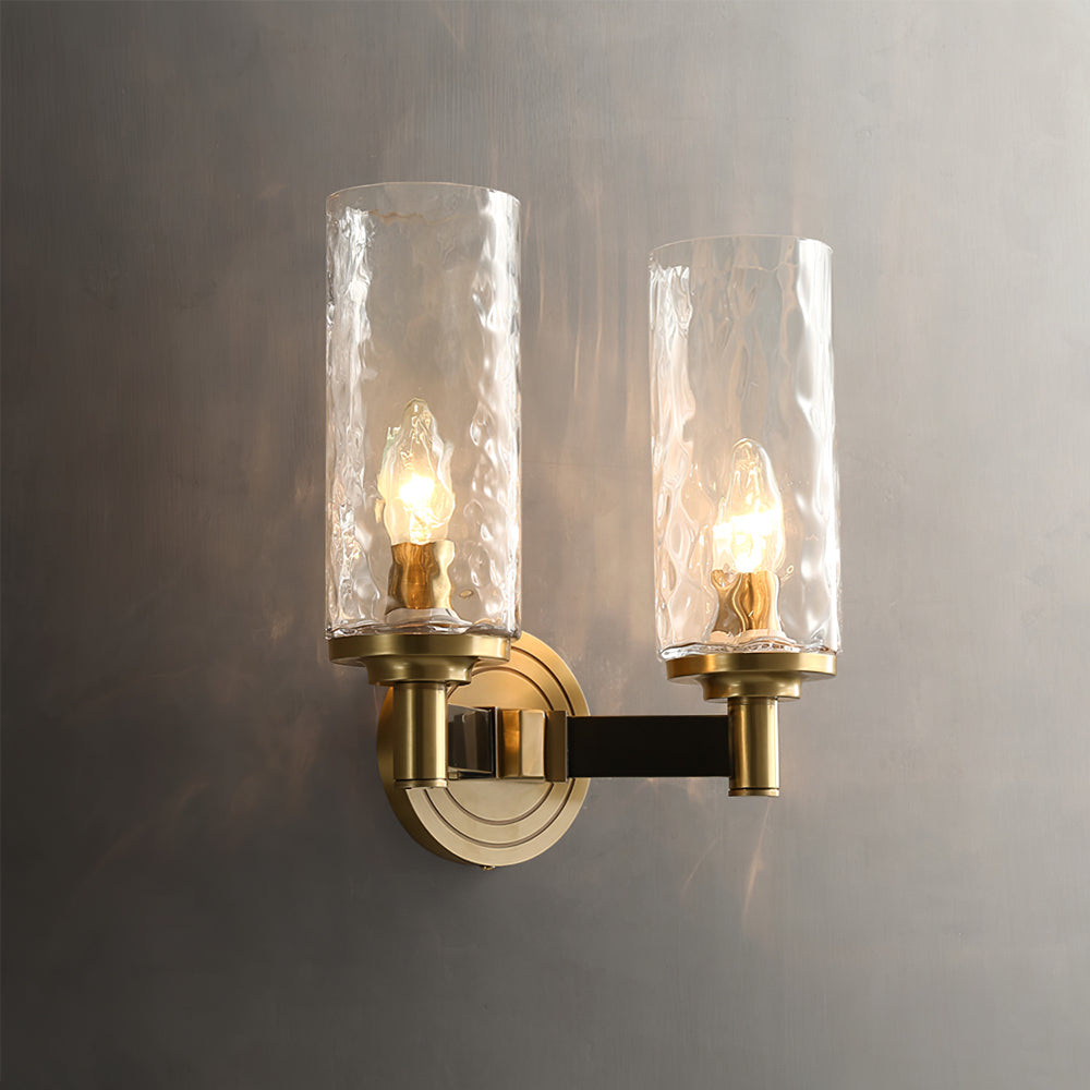 GoldenGleam – Elegant Glass Wall Light for Luxurious Ambience