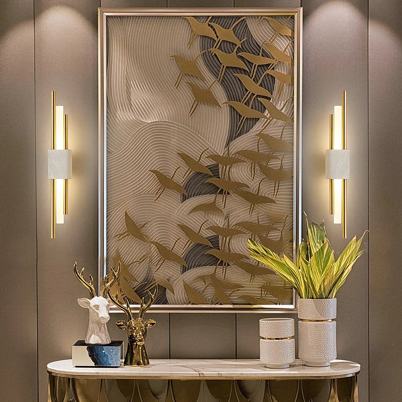 StoneLuxe – Modern Marble Wall Lamp with LED Technology