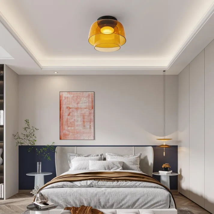 Nordic Designer Medieval Glass Ceiling Lamp