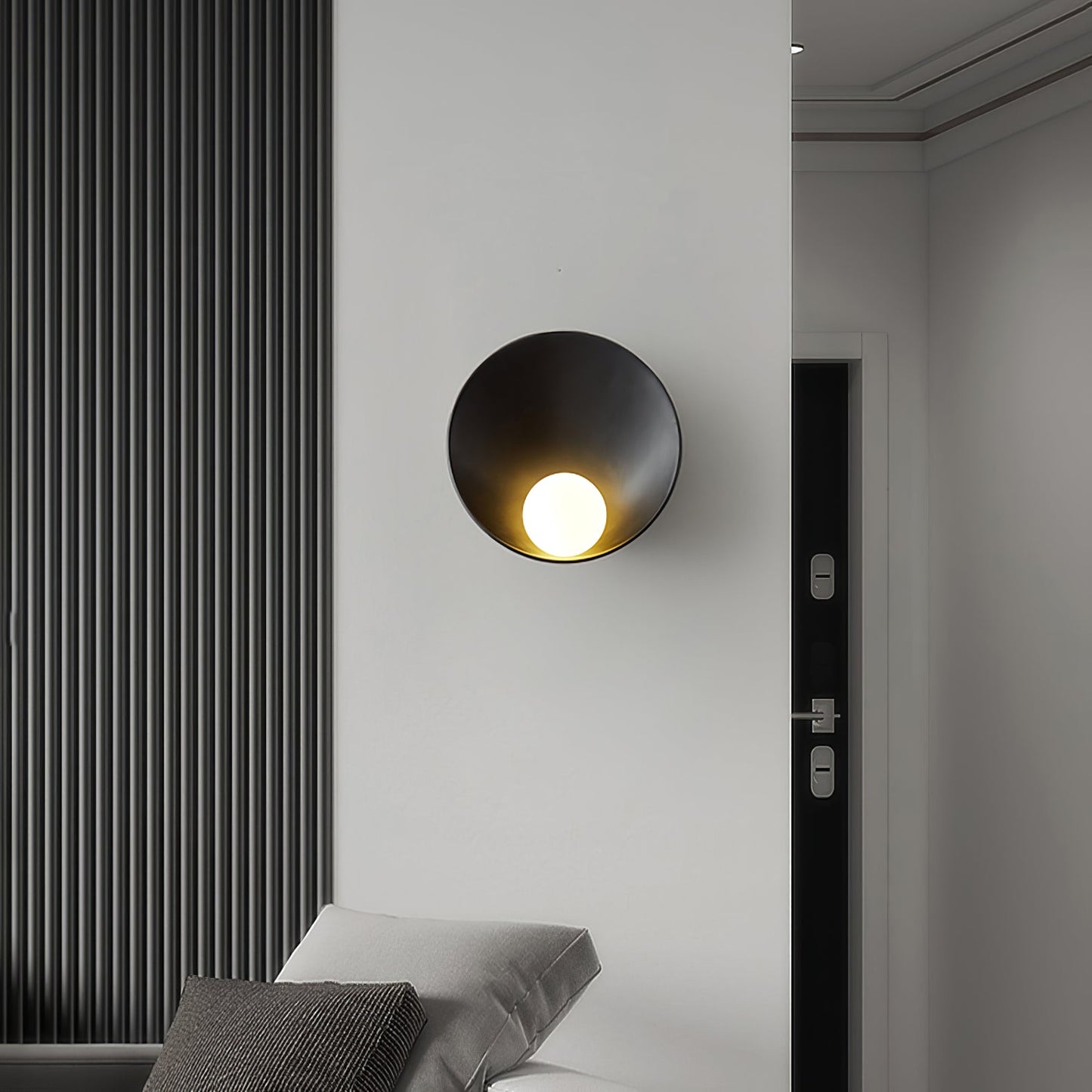 LumaSphere – Round Nordic Wall Lamp for Contemporary Atmosphere