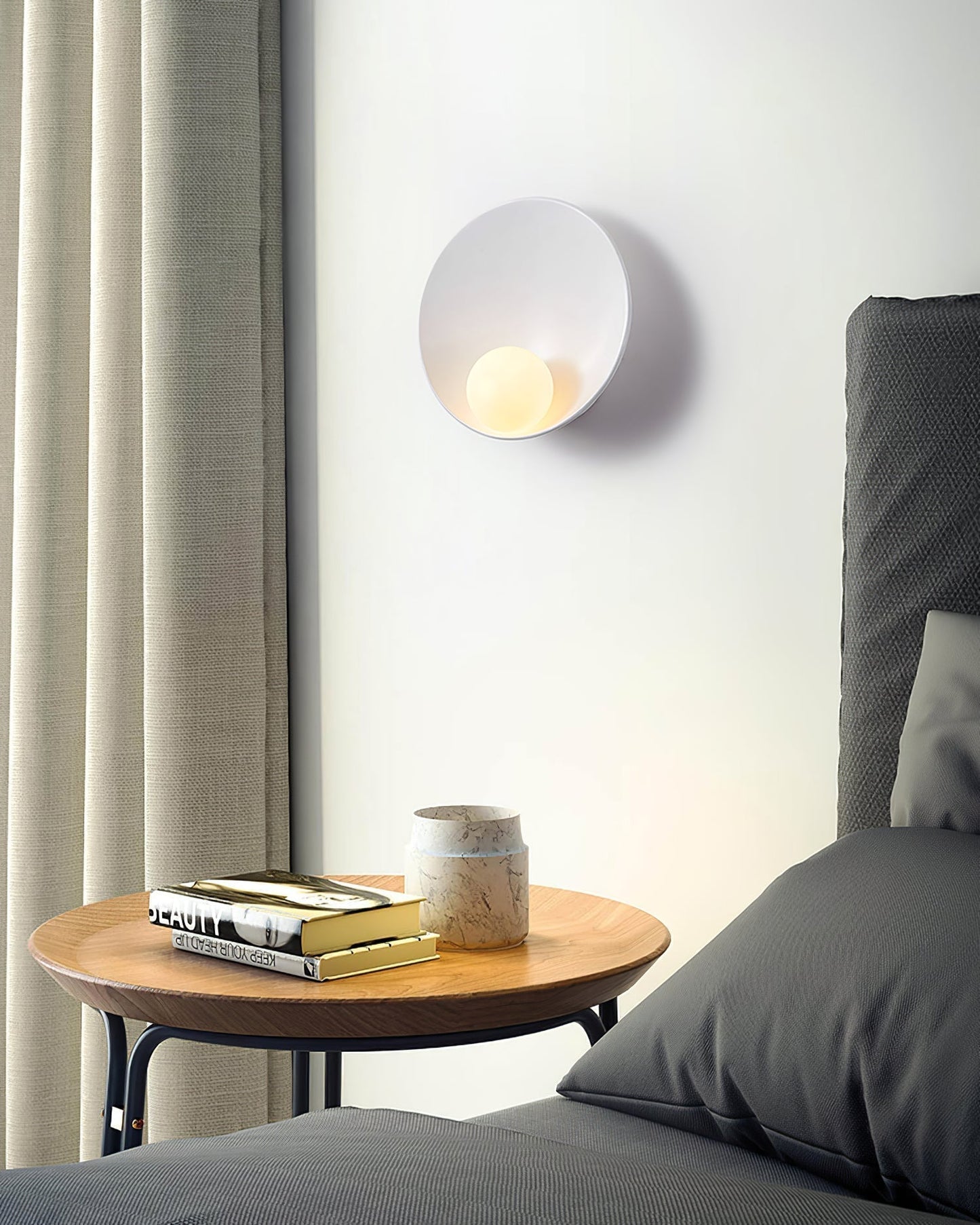 LumaSphere – Round Nordic Wall Lamp for Contemporary Atmosphere