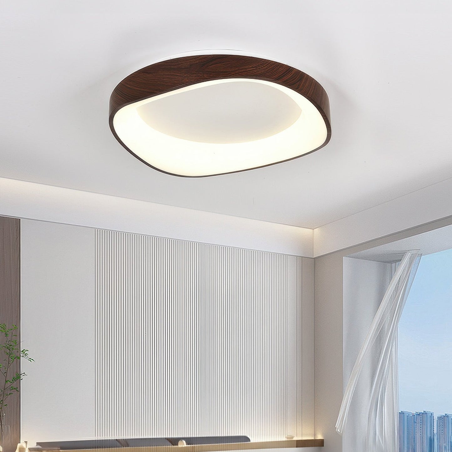 Artistic Wood Grain Ceiling Light