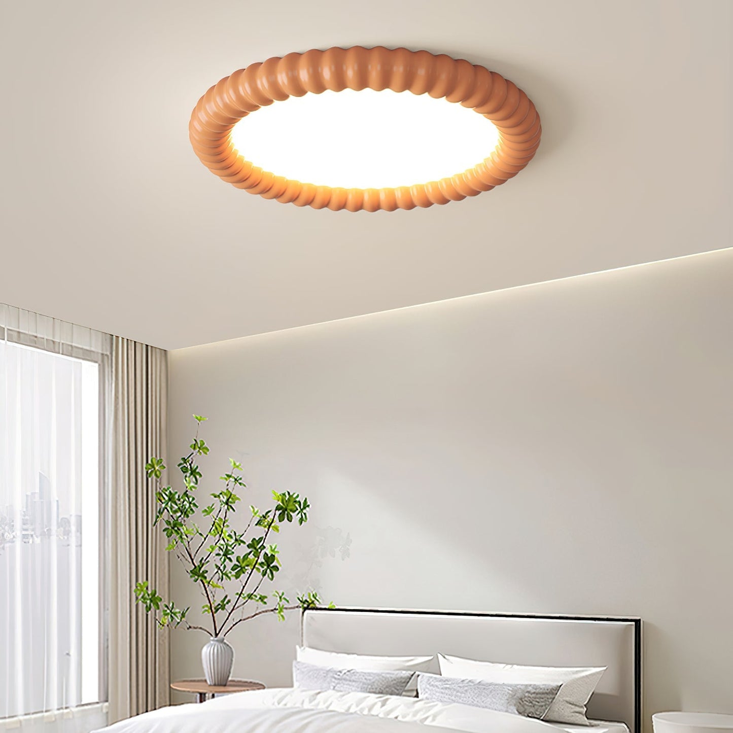 Halo Rippled Ceiling Lamp