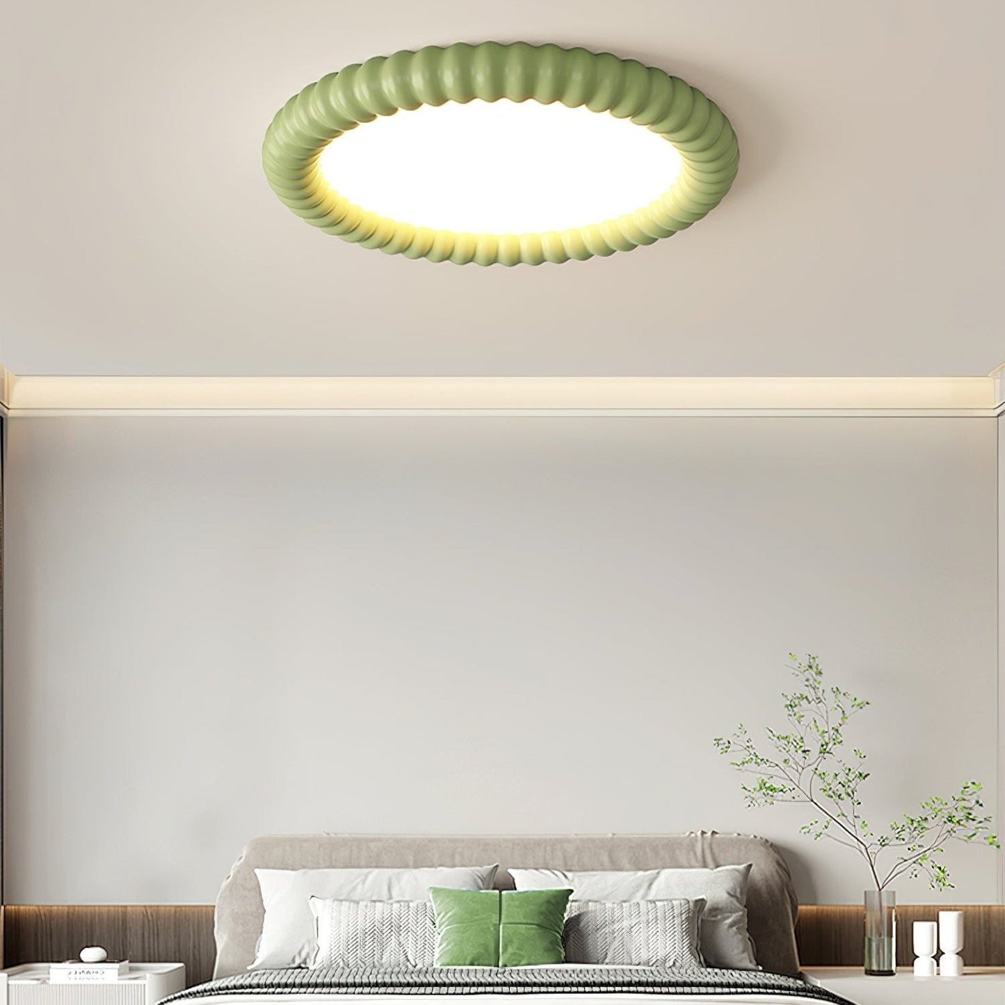 Halo Rippled Ceiling Lamp