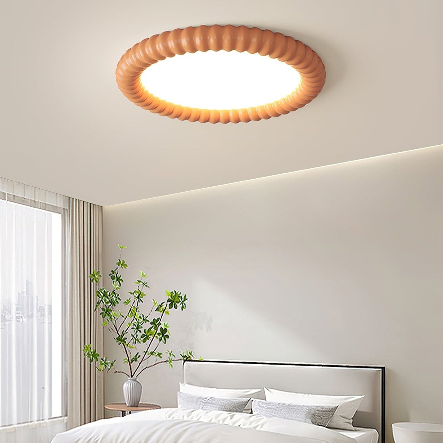 Halo Rippled Ceiling Lamp