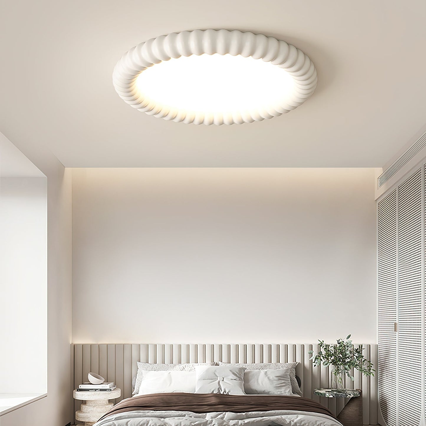 Halo Rippled Ceiling Lamp