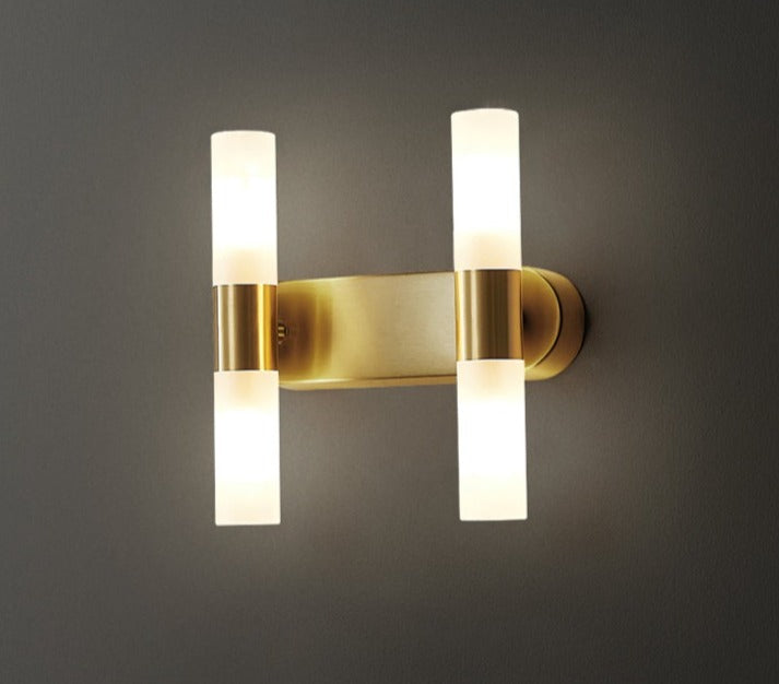 PrimeLume – Minimalist Gold Wall Lamp with Energy-Efficient LED