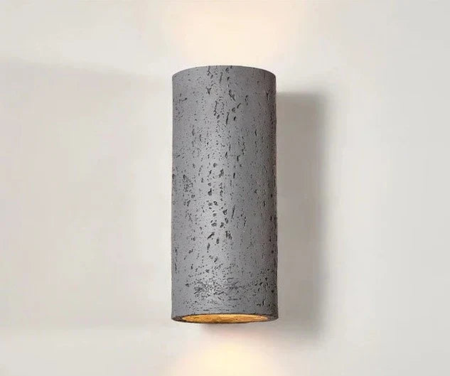 CementLume – Industrial Wall Light with Cement Finish