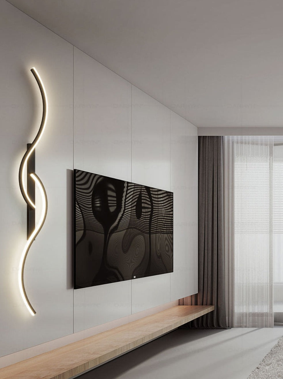 GlowCraft – Artistic LED Wall Light with Artistic Design