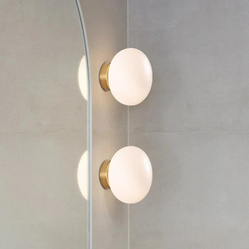 GoldAura – Elegant Wall and Ceiling Lamp with Brass Detailing