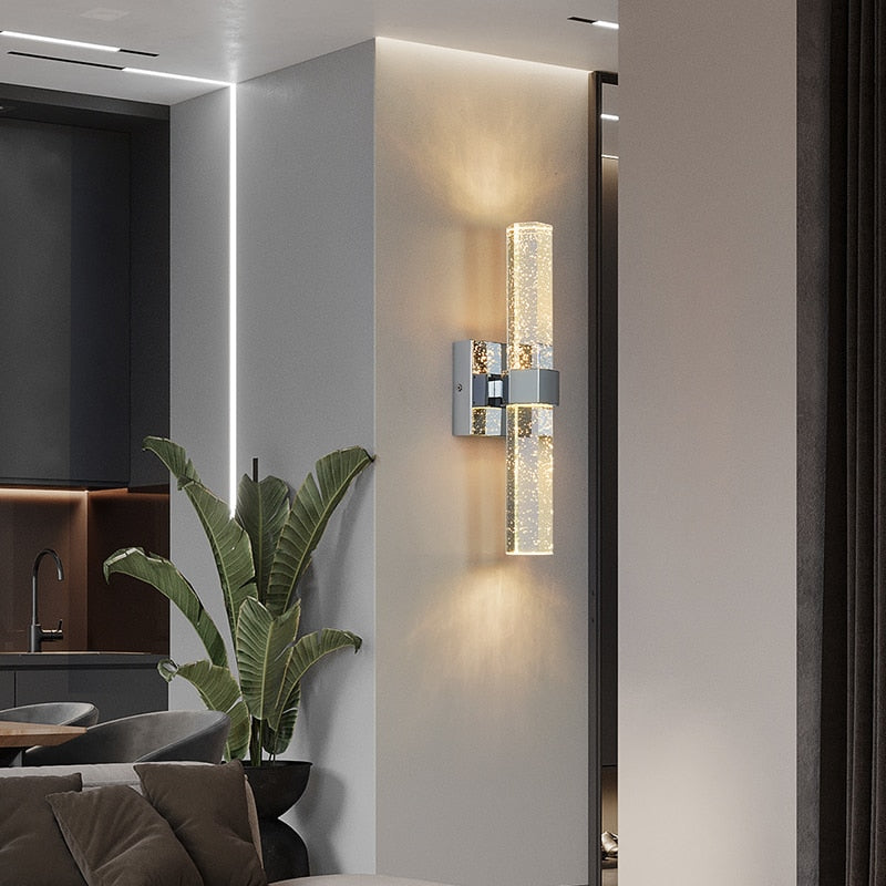 GlimmerSphere - Luxurious Crystal Wall Light