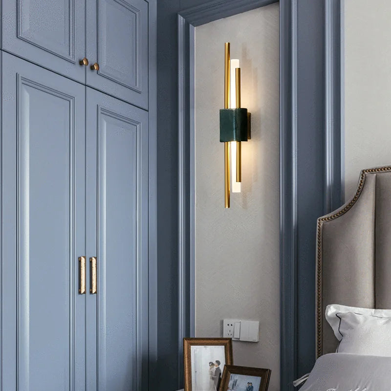StoneLuxe – Modern Marble Wall Lamp with LED Technology