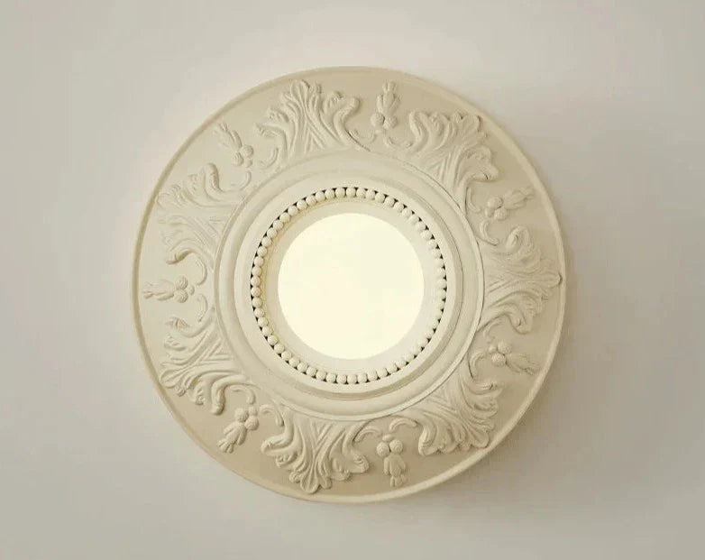 ParisGlow – Vintage White Round Lamp for Elegant Rooms