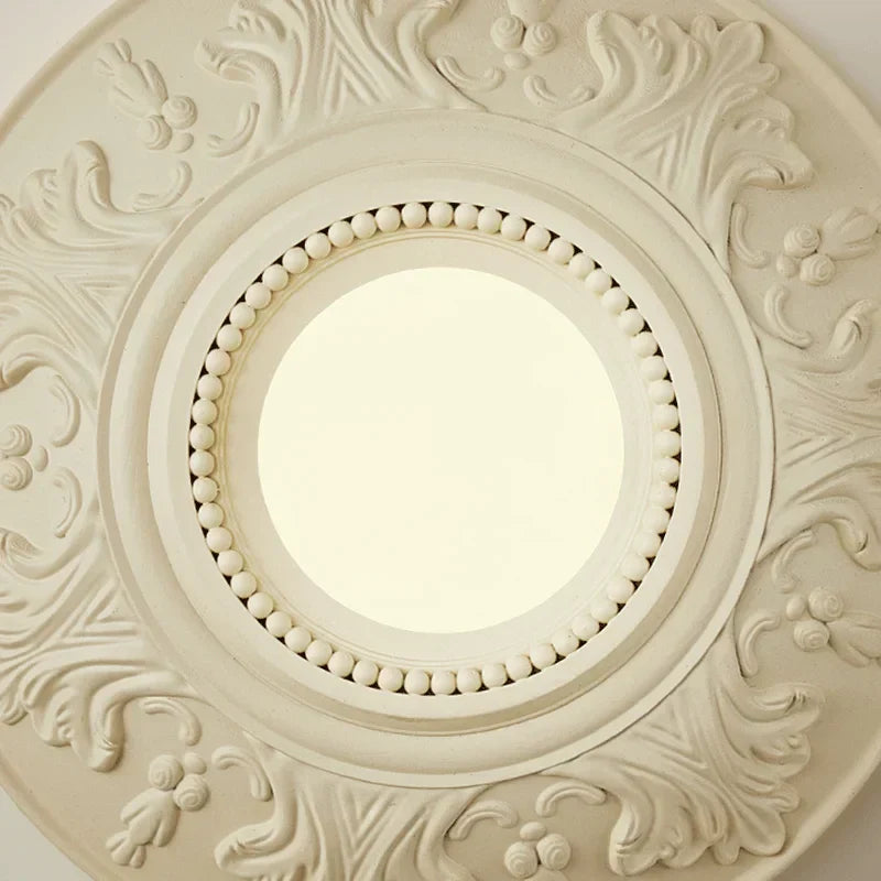 ParisGlow – Vintage White Round Lamp for Elegant Rooms