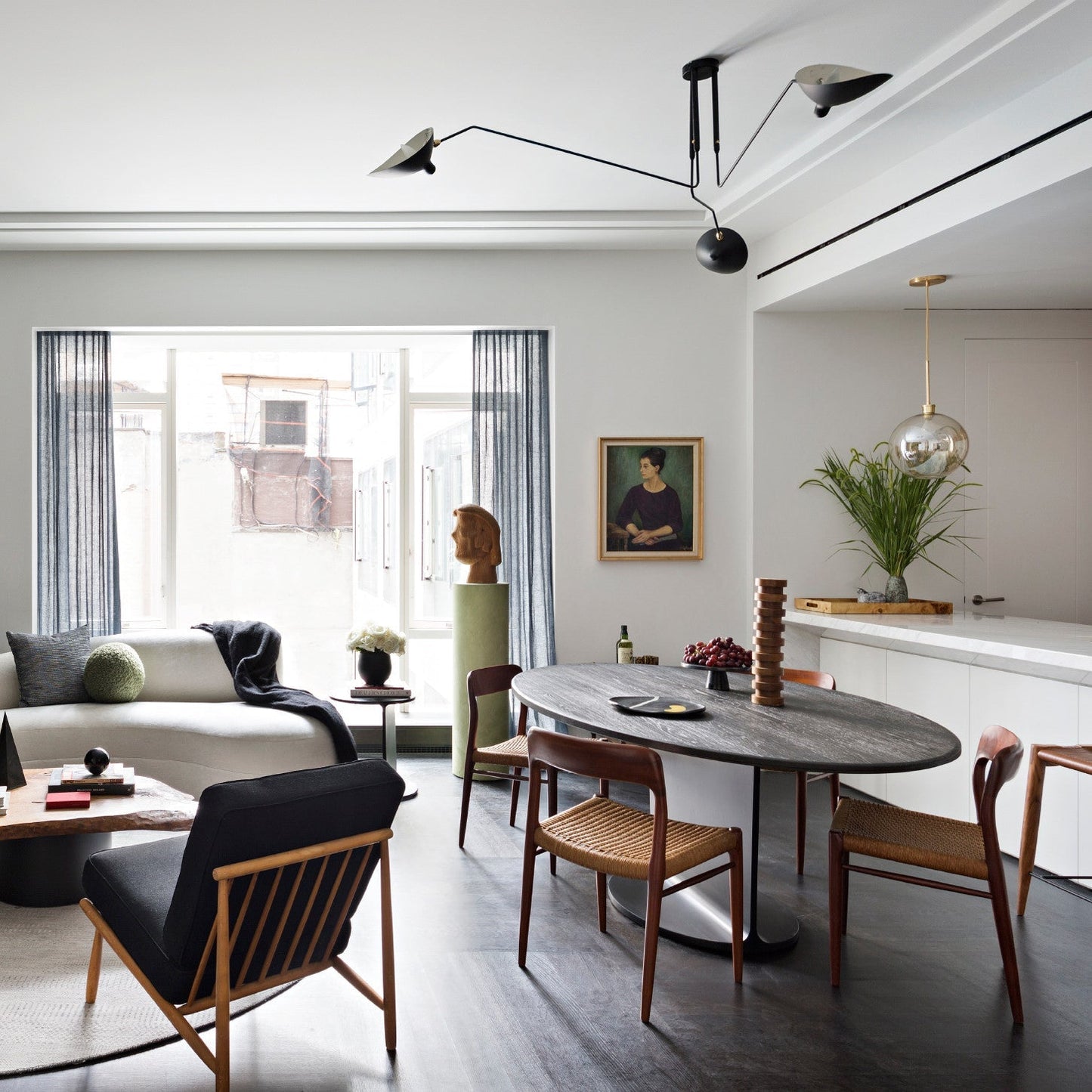 Serge Mouille Ceiling Light