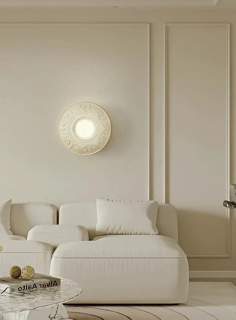 ParisGlow – Vintage White Round Lamp for Elegant Rooms
